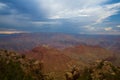 Famous Grand Canyon before heavy storm Royalty Free Stock Photo