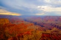 Famous Grand Canyon after heavy storm Royalty Free Stock Photo