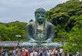 Famous Great Buddha in Kamakura Daibutsu Temple - TOKYO, JAPAN - JUNE 12, 2018