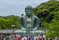 Famous Great Buddha in Kamakura Daibutsu Temple - TOKYO, JAPAN - JUNE 12, 2018 Royalty Free Stock Photo