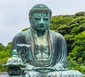 Famous Great Buddha in Kamakura Daibutsu Temple - TOKYO, JAPAN - JUNE 12, 2018 Royalty Free Stock Photo