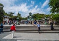 Famous Great Buddha in Kamakura Daibutsu Temple - TOKYO, JAPAN - JUNE 12, 2018 Royalty Free Stock Photo