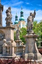 Famous Great square with White tower, town hall, gothic saint Sp Royalty Free Stock Photo