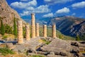 Famous place - Greek Ancient Ruins in Delphi, Greece