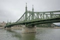 Famous Green Bridge in Budapest