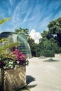 Famous greenhouse in the Lednice castle Royalty Free Stock Photo