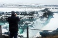 Famous Gullfoss is one of the most beautiful waterfalls on the I