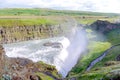 Famous Gullfoss waterfall in Iceland Royalty Free Stock Photo