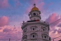 Famous Gurdwara Baba Atal in Amritsar, India at sunset Royalty Free Stock Photo