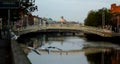 Famous Ha'penny Bridge in Dublin, Ireland Royalty Free Stock Photo