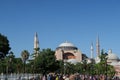 Famous Hagia Sophia Museum Cathedral-Mosque in Istanbul, Turkey