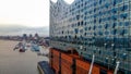 Famous Hamburg Concert Hall Elbphilharmonie in the harbour - CITY OF HAMBURG, GERMANY - DECEMBER 25, 2020