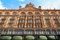 The famous Harrods department store building in London