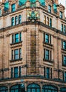 London, UK/Europe; 21/12/2019: The famous Harrods luxury department store at Knightsbridge district, London