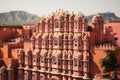 Famous Hawa Mahal in Jaipur, Rajasthan, India, Hawa Mahal palace Palace of the Winds in Jaipur, Rajasthan, AI Generated