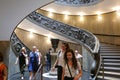 Famous helicoidal staircase at Vatican Museum Royalty Free Stock Photo