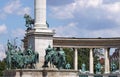 Famous heroes square monument Budapest Royalty Free Stock Photo