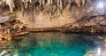 Famous Hinagdanan cave in Panglao island Bohol of the Philippines Royalty Free Stock Photo