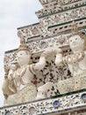 Famous historic buddhism stupa in WAT ARUN temple, BANGKOK, THAILAND