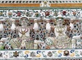 Famous historic buddhism stupa in WAT ARUN temple, BANGKOK, THAILAND