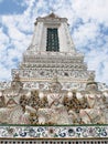 Famous historic buddhism stupa in WAT ARUN temple, BANGKOK, THAILAND