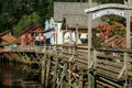 The famous historic Creek Street Ketchikan Alaska