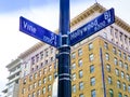 Famous Historic Hollywood Boulevard & Vine Intersection, California