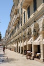 Famous Liston street in Corfu Town Greece