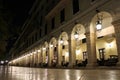 Famous Liston street in Corfu Town Greece