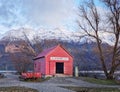 Famous red shed. Glenorchy, New Zealand