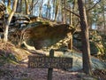 Famous Historic Rock Shelter in Northeast Pennsylvania Mountains