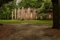 Historic Sheldon Church ruins in Charleston, South Carolina Royalty Free Stock Photo