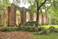 Historic Sheldon Church ruins in Charleston, South Carolina Royalty Free Stock Photo