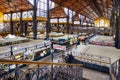 Famous historical Central Market Hall in Budapest, Hungary, Europe Royalty Free Stock Photo