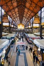 Famous historical Central Market Hall in Budapest, Hungary, Europe Royalty Free Stock Photo
