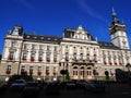 Famous historical town hall building in european city center of BIELSKO-BIALA in Poland