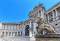 Famous Hofburg Palace on Heldenplatz in Vienna, Austria. Royalty Free Stock Photo