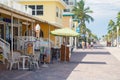 The famous Hollywood Beach boardwalk in Florida Royalty Free Stock Photo