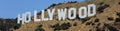 The famous Hollywood Sign on Mount Lee in Los Angeles