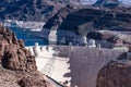 Famous Hoover Dam at Lake Mead, Nevada and Arizona Border, USA Royalty Free Stock Photo