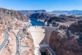 Famous Hoover Dam at Lake Mead, Nevada and Arizona Border, USA Royalty Free Stock Photo