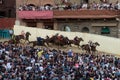 The famous horse race `Palio di Siena` Royalty Free Stock Photo