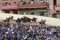 The famous horse race `Palio di Siena` Royalty Free Stock Photo