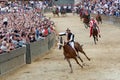 The famous horse race `Palio di Siena` Royalty Free Stock Photo