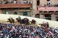 The famous horse race `Palio di Siena` Royalty Free Stock Photo
