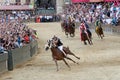 The famous horse race `Palio di Siena` Royalty Free Stock Photo