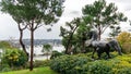 Famous horse sculpture in the garden of Sakip Sabanci Museum in Emirgan, Istanbul, Turkey