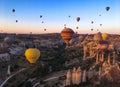 Famous hotair balloons at Kapadokya