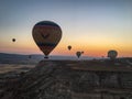 Famous hotair balloons at Kapadokya