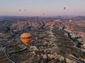 Famous hotair balloons at Kapadokya